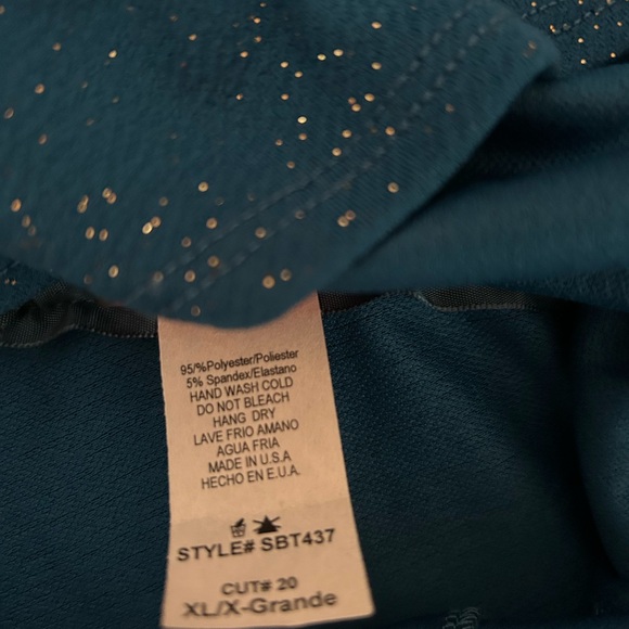 Solar USA Teal Sleeveless Top Size XL - Picture 7 of 7